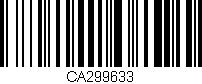 Código de barras (EAN, GTIN, SKU, ISBN): 'CA299633'