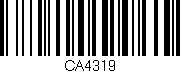 Código de barras (EAN, GTIN, SKU, ISBN): 'CA4319'