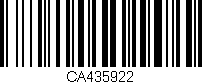 Código de barras (EAN, GTIN, SKU, ISBN): 'CA435922'