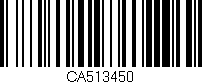 Código de barras (EAN, GTIN, SKU, ISBN): 'CA513450'