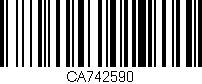 Código de barras (EAN, GTIN, SKU, ISBN): 'CA742590'