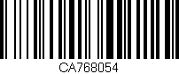 Código de barras (EAN, GTIN, SKU, ISBN): 'CA768054'