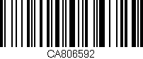 Código de barras (EAN, GTIN, SKU, ISBN): 'CA806592'