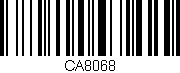 Código de barras (EAN, GTIN, SKU, ISBN): 'CA8068'