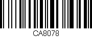 Código de barras (EAN, GTIN, SKU, ISBN): 'CA8078'