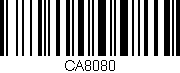 Código de barras (EAN, GTIN, SKU, ISBN): 'CA8080'