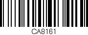 Código de barras (EAN, GTIN, SKU, ISBN): 'CA8161'