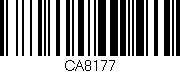 Código de barras (EAN, GTIN, SKU, ISBN): 'CA8177'