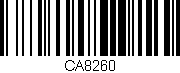 Código de barras (EAN, GTIN, SKU, ISBN): 'CA8260'