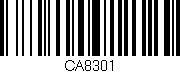 Código de barras (EAN, GTIN, SKU, ISBN): 'CA8301'