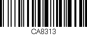 Código de barras (EAN, GTIN, SKU, ISBN): 'CA8313'