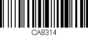 Código de barras (EAN, GTIN, SKU, ISBN): 'CA8314'