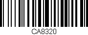Código de barras (EAN, GTIN, SKU, ISBN): 'CA8320'