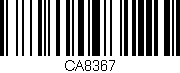 Código de barras (EAN, GTIN, SKU, ISBN): 'CA8367'