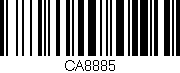 Código de barras (EAN, GTIN, SKU, ISBN): 'CA8885'