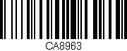 Código de barras (EAN, GTIN, SKU, ISBN): 'CA8963'