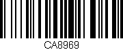 Código de barras (EAN, GTIN, SKU, ISBN): 'CA8969'
