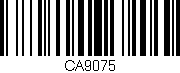 Código de barras (EAN, GTIN, SKU, ISBN): 'CA9075'