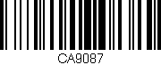 Código de barras (EAN, GTIN, SKU, ISBN): 'CA9087'