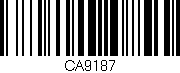 Código de barras (EAN, GTIN, SKU, ISBN): 'CA9187'