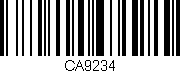 Código de barras (EAN, GTIN, SKU, ISBN): 'CA9234'