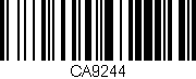 Código de barras (EAN, GTIN, SKU, ISBN): 'CA9244'