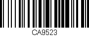 Código de barras (EAN, GTIN, SKU, ISBN): 'CA9523'