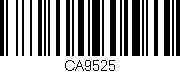 Código de barras (EAN, GTIN, SKU, ISBN): 'CA9525'