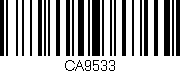 Código de barras (EAN, GTIN, SKU, ISBN): 'CA9533'