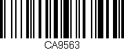 Código de barras (EAN, GTIN, SKU, ISBN): 'CA9563'