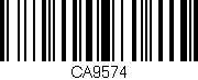 Código de barras (EAN, GTIN, SKU, ISBN): 'CA9574'