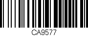 Código de barras (EAN, GTIN, SKU, ISBN): 'CA9577'