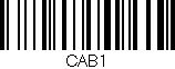 Código de barras (EAN, GTIN, SKU, ISBN): 'CAB1'
