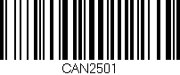 Código de barras (EAN, GTIN, SKU, ISBN): 'CAN2501'