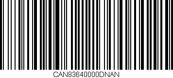 Código de barras (EAN, GTIN, SKU, ISBN): 'CAN83640000DNAN'