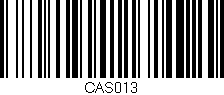 Código de barras (EAN, GTIN, SKU, ISBN): 'CAS013'