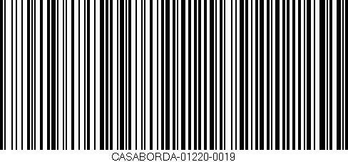 Código de barras (EAN, GTIN, SKU, ISBN): 'CASABORDA-01220-0019'