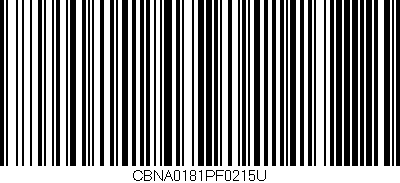 Código de barras (EAN, GTIN, SKU, ISBN): 'CBNA0181PF0215U'