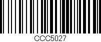 Código de barras (EAN, GTIN, SKU, ISBN): 'CCC5027'