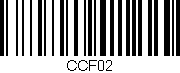 Código de barras (EAN, GTIN, SKU, ISBN): 'CCF02'