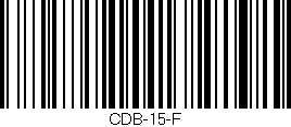 Código de barras (EAN, GTIN, SKU, ISBN): 'CDB-15-F'