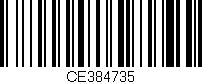 Código de barras (EAN, GTIN, SKU, ISBN): 'CE384735'