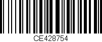 Código de barras (EAN, GTIN, SKU, ISBN): 'CE428754'