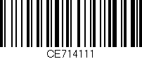 Código de barras (EAN, GTIN, SKU, ISBN): 'CE714111'