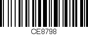 Código de barras (EAN, GTIN, SKU, ISBN): 'CE8798'