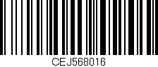 Código de barras (EAN, GTIN, SKU, ISBN): 'CEJ568016'