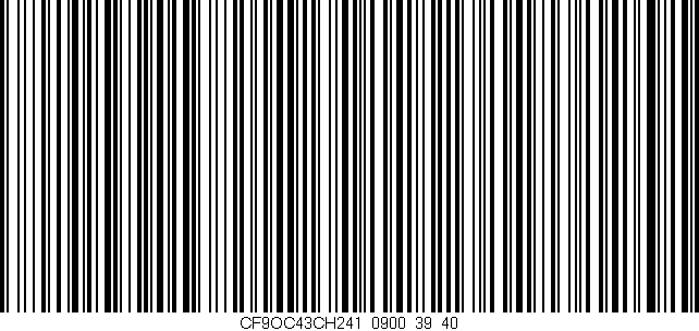 Código de barras (EAN, GTIN, SKU, ISBN): 'CF9OC43CH241/0900_39/40'