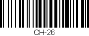Código de barras (EAN, GTIN, SKU, ISBN): 'CH-26'