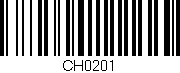 Código de barras (EAN, GTIN, SKU, ISBN): 'CH0201'