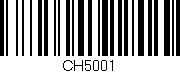 Código de barras (EAN, GTIN, SKU, ISBN): 'CH5001'